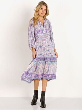 Spell and gypsy collective poinciana dress purple color way XS